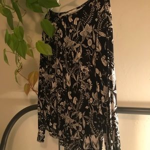 Pattered black shirt